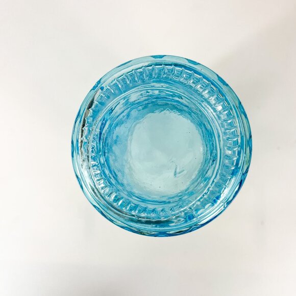 Vintage Style Aqua Blue Tiki Face Cocktail Highball Glass Hawaii Tropical - Picture 5 of 5